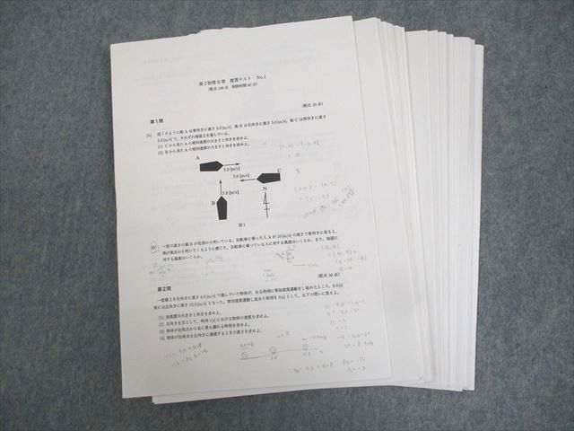 鉄緑会大阪校 高2物理B帯 復習テスト テスト計35回分 通年セット 2019