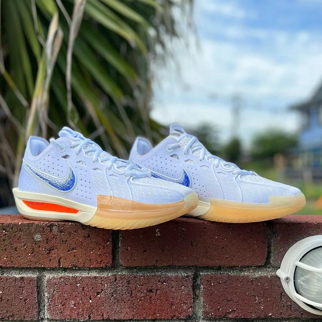 NIKE AIR ZOOM G.T. CUT 3 'BLUEPRINT' ナイキ エア ズーム GT カット 3 【MEN'S】  white/racer blue-coconut milk-gum yellow  HJ8205-100|mercariメルカリ官方指定廠商|Bibian比比昂代買代購
