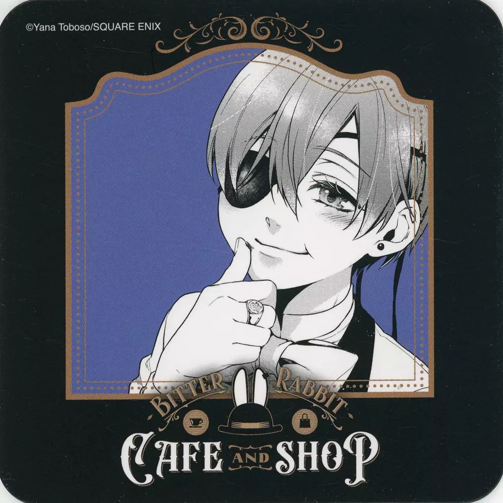 中古】コースター シエル・ファントムハイヴ(口元に手) オリジナル
