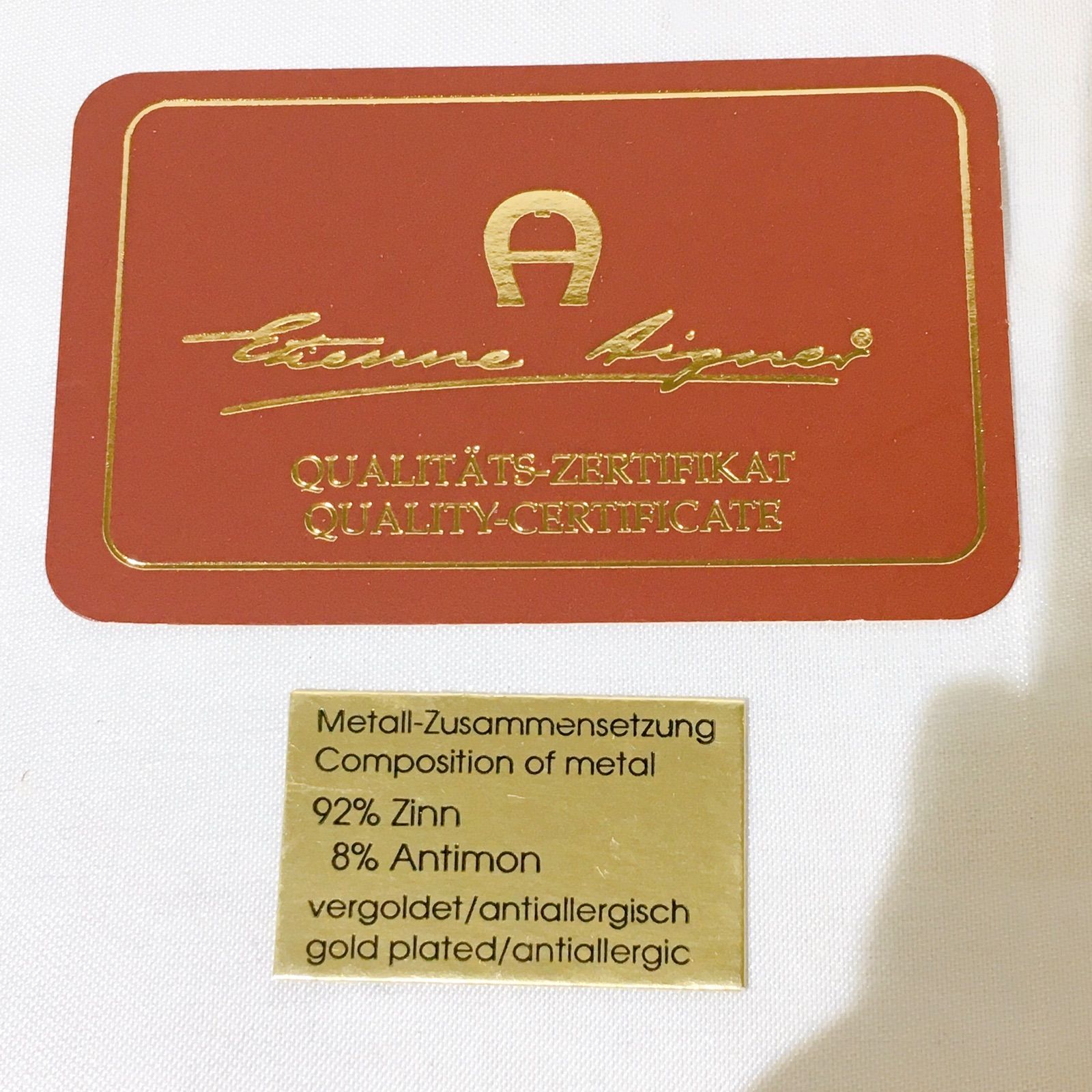 Etienne Aigner アイグナー ブレスレット イニシャル ゴールド 