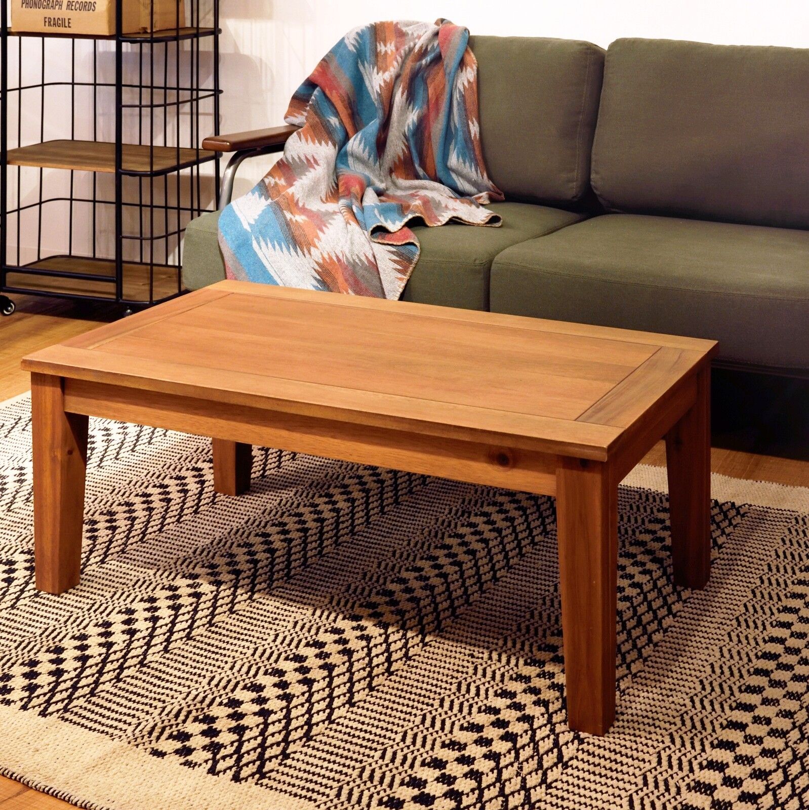 ♪アカシア 天然木 センターテーブル 幅90cm リビングテーブル ローテーブル