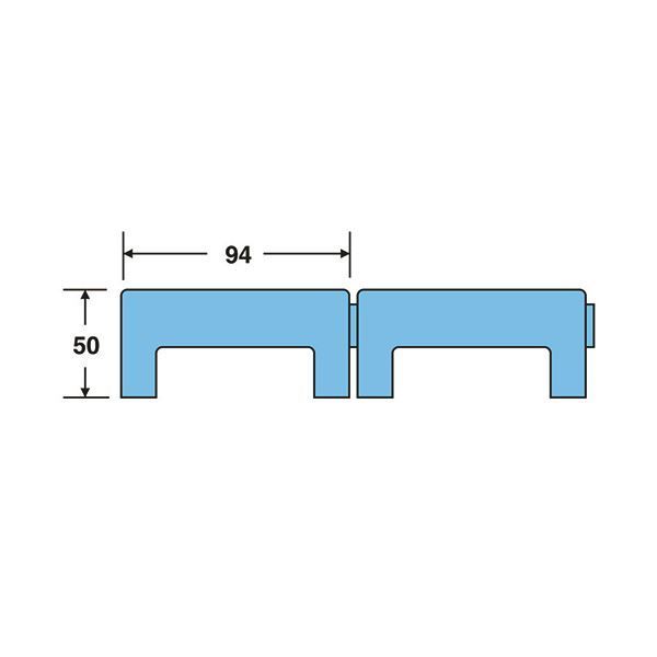テラモト エコブロックスノコ 297×444mm 青 MR-986-642-0 1ケース 8枚