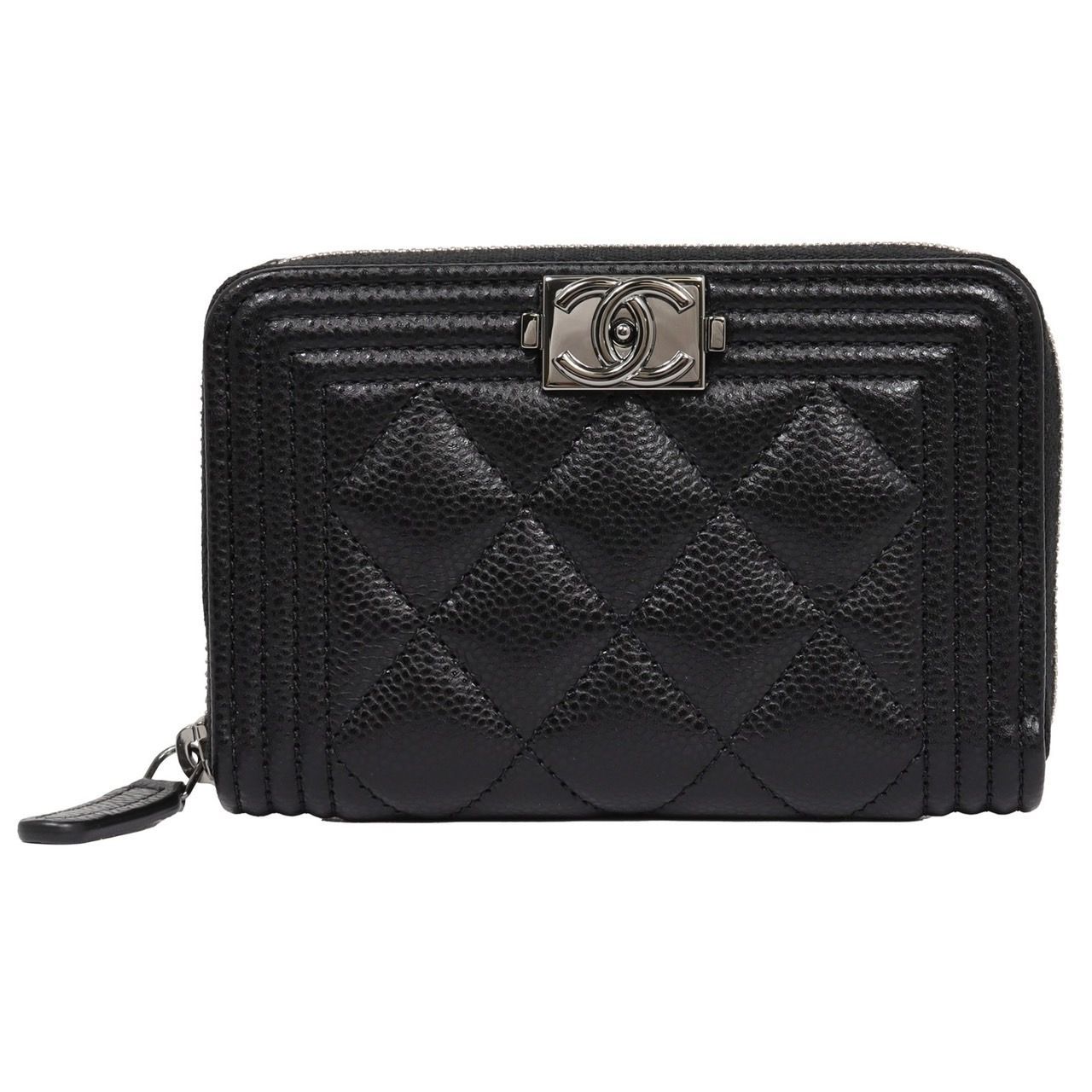 CHANEL シャネル マトラッセ ボーイシャネル コンパクトジップ AP4018 