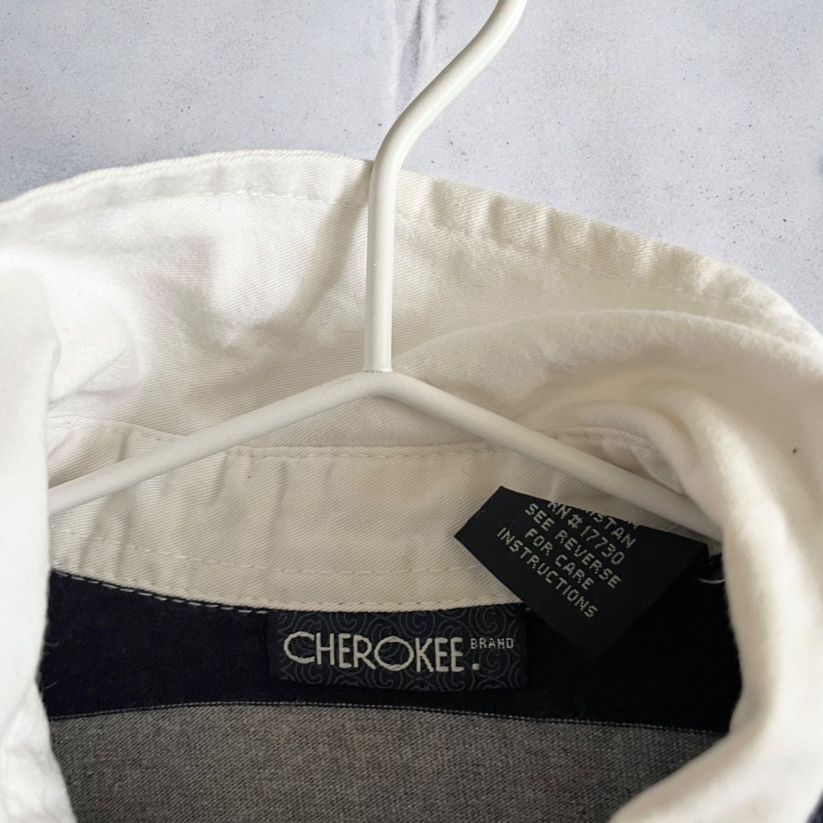 CHEROKEE. ボーダーポロシャツ 長袖 古着 ラガーシャツ Lサイズ