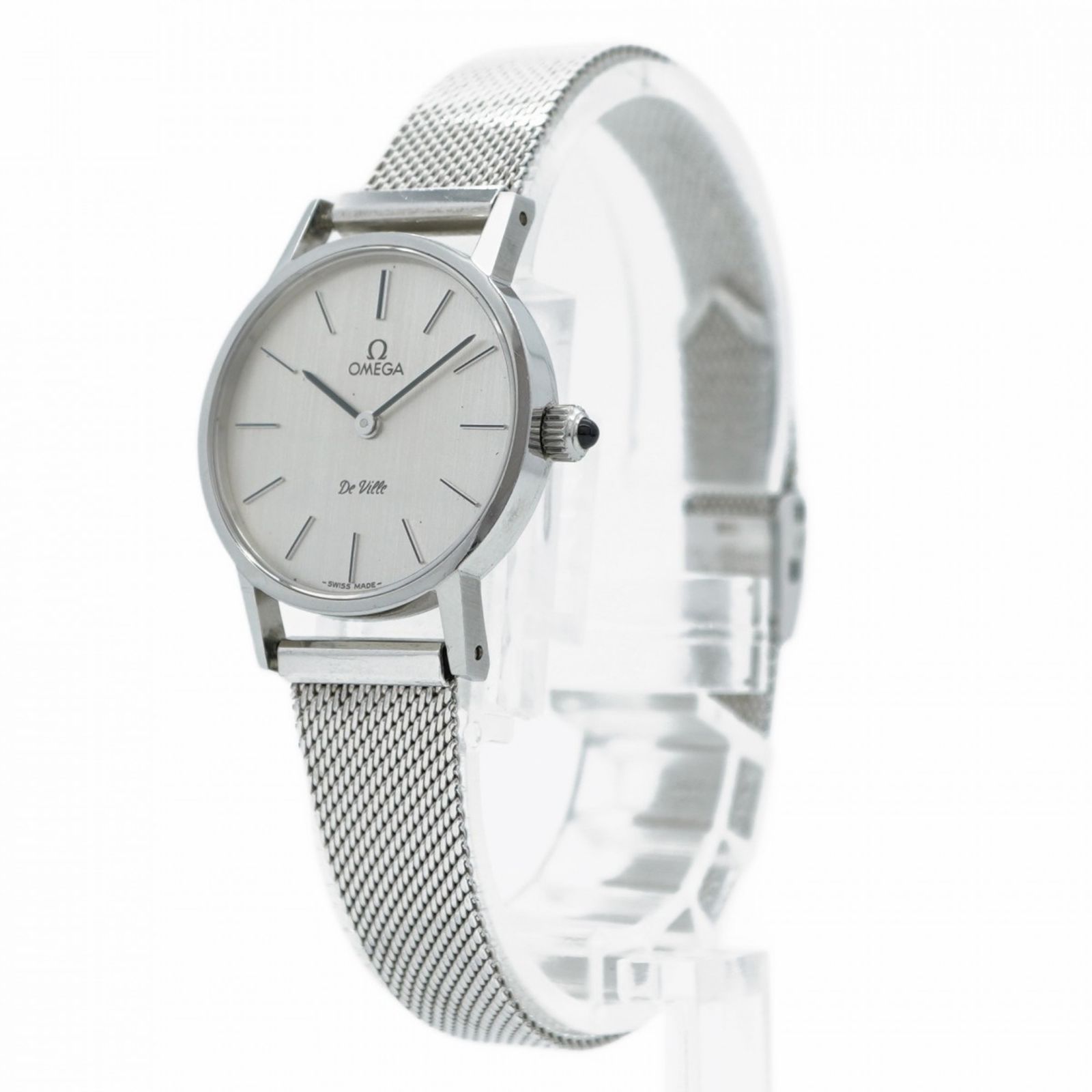 シルバー文字盤腕時計