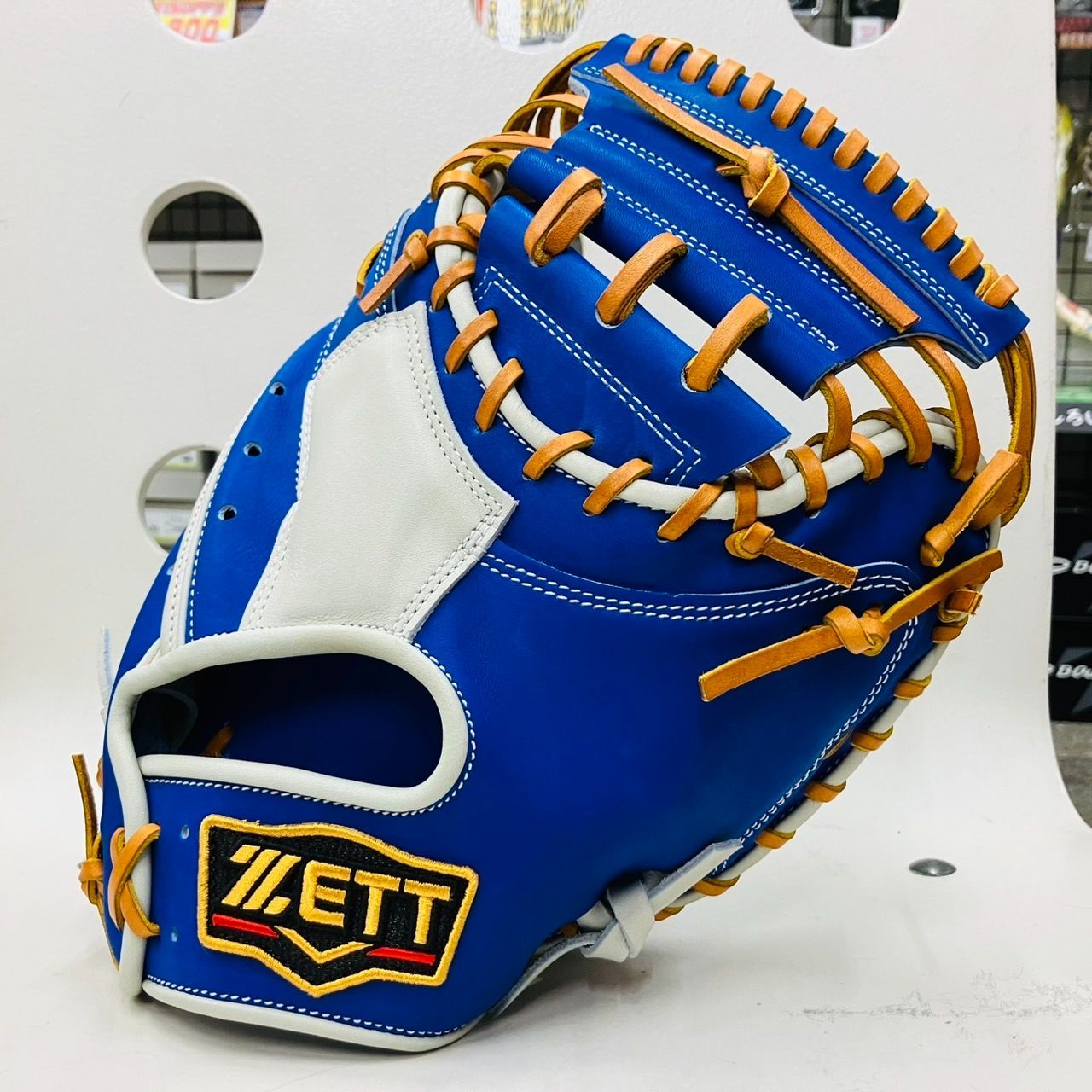 屋外未使用】ZETT プロステイタス 軟式キャッチャーミット 森友哉型