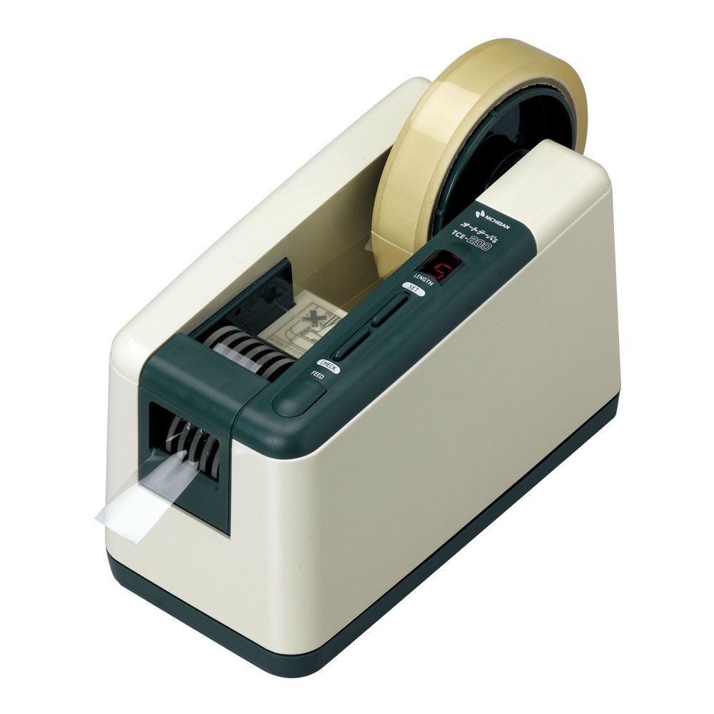 ニチバン 電動テープカッター オートテーパー TCE-200 アイボリー