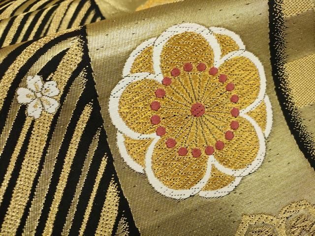 袋帯　花輪柄　振袖用　6通　逸品 袋帯 花輪柄 振袖用 6通 逸品