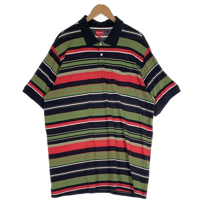 supreme(シュプリーム)23ss マルチストライプポロシャツ新品未使用タグ SUPREME シュプリーム 23SS Multi Stripe Polo マルチストライプ