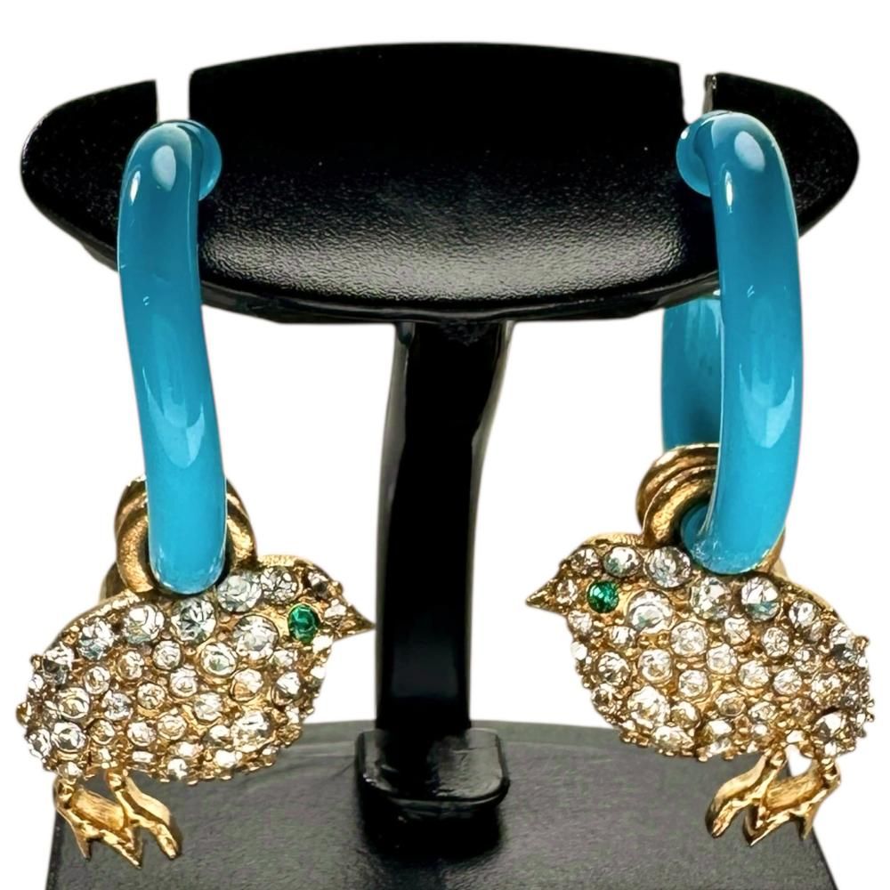 GUCCI/グッチ】インターロッキングG 鳥モチーフ イヤリング メタル/GP  