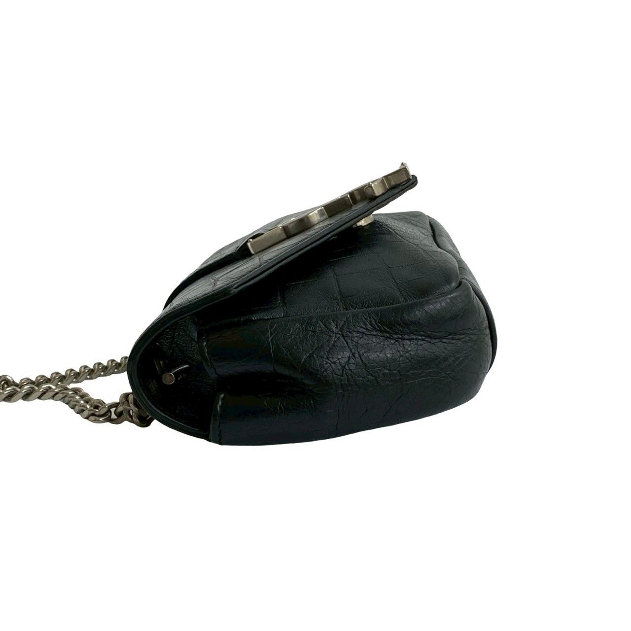 極美品　サンローランパリ　YSL ショルダーバック 極 美品 SAINT LAURENT PARIS サンローランパリ YSL ロゴ 金具