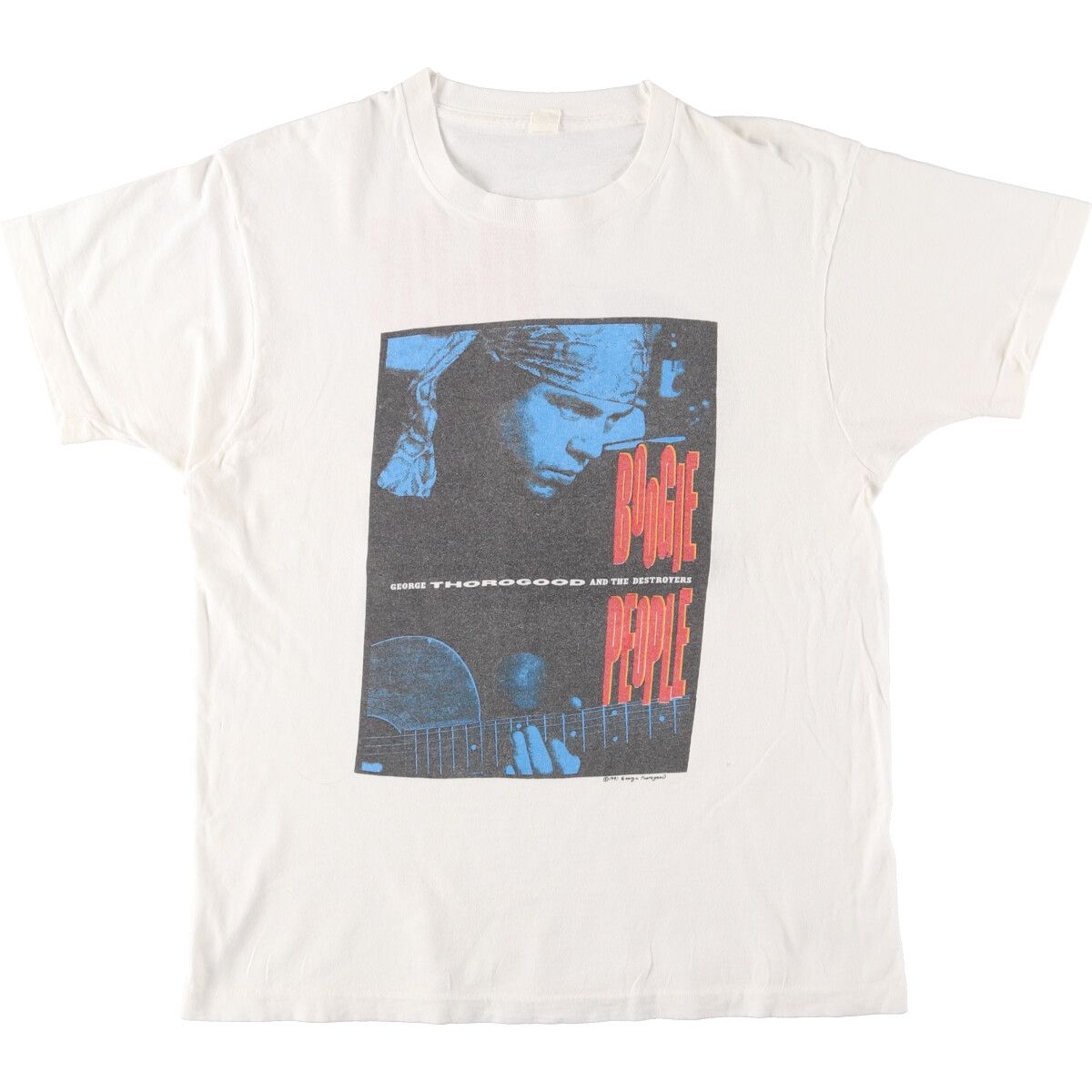 古着 90年代 GEORGE THOROGOODu0026THE DESTROYERS ジョージソログッドアンドザデストロイヤーズ 両面プリント バンドTシャツ バンT/eaa428113