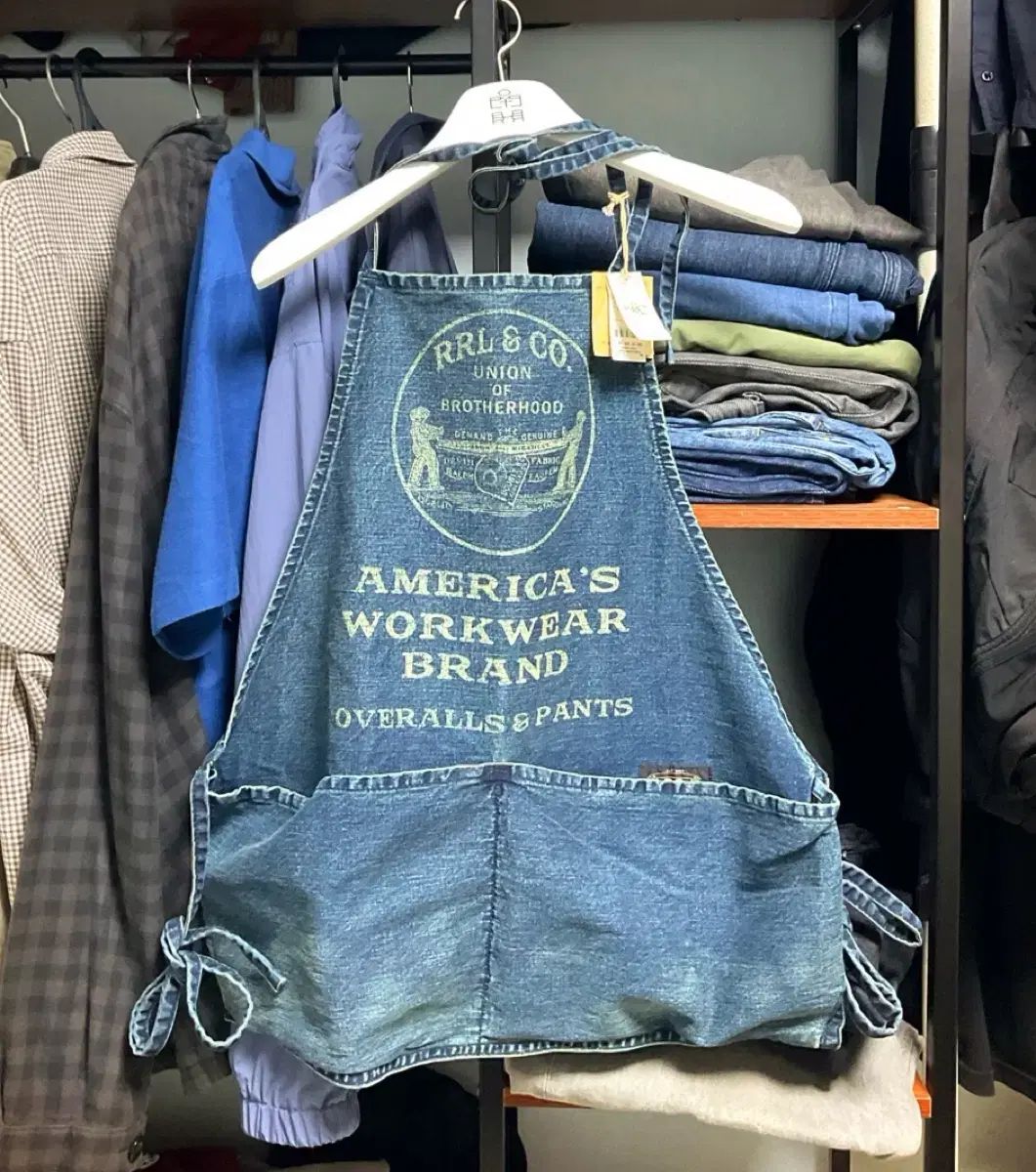 ダブルアールエル RRL デニム エプロン DENIM HALF APRON ヴィンテージ ダブルアールエル RRL デニム エプロン DENIM HALF APRON ヴィンテージ