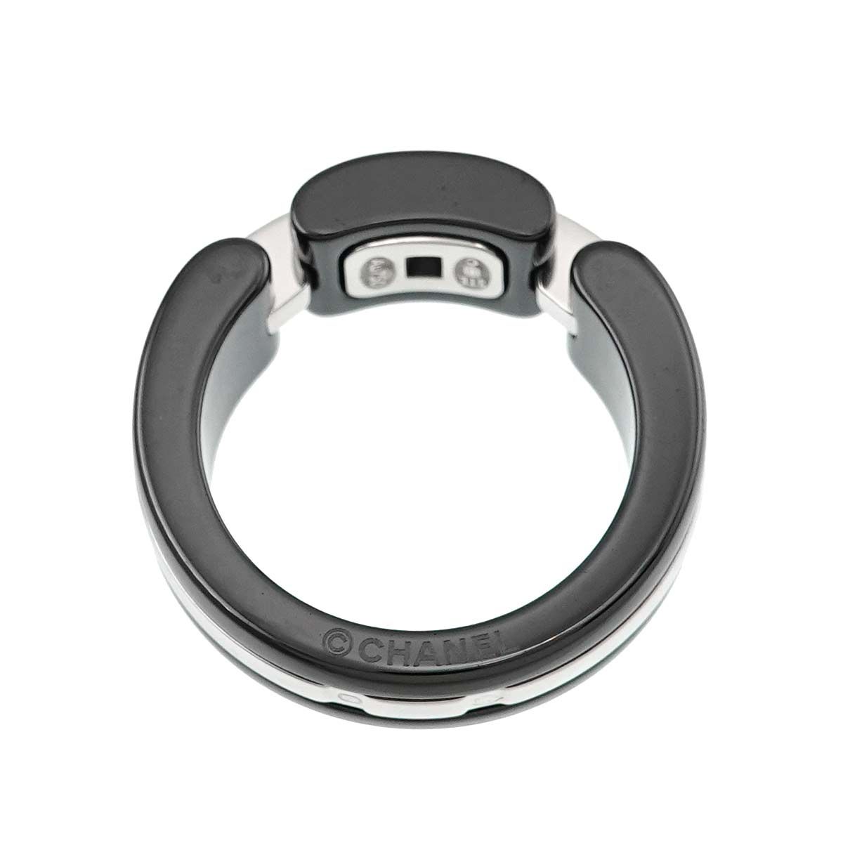 シャネル CHANEL ウルトラ #49 リング ダイヤ K18 WG ブラック 