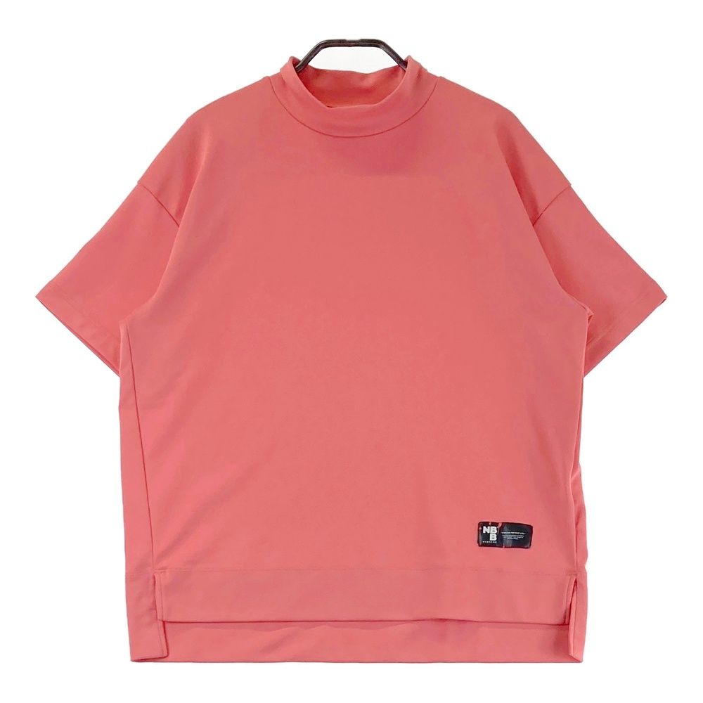 サイズ：1 NBB WEEKEND エヌビービーウィークエンド  ハイネック 半袖Tシャツ  ピンク系 [240101500305] ゴルフウェア レディース ストスト サイズ：1 NBB WEEKEND エヌビービーウィークエンド ハイネック