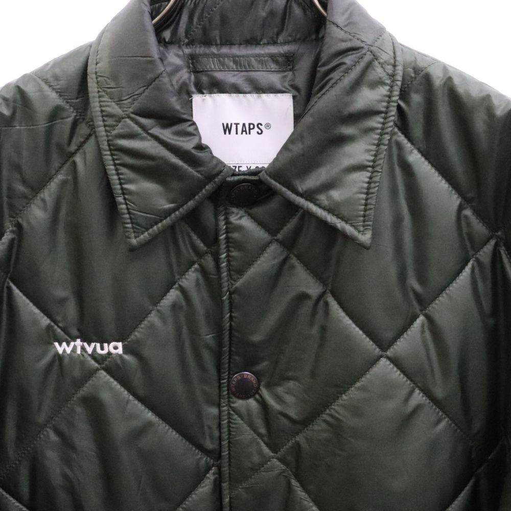 WTAPS (ダブルタップス) 22AW CHIEF 01 JACKET キルティング シェフ コーチ ジャケット カーキ 222TQDT-JKM05