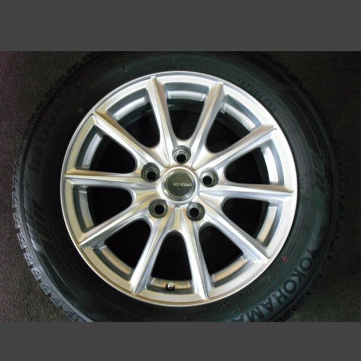 T-2120 本州 22年製 iG60 205 60R16 90ノア ヴォクシー プリウスα 等 16インチスタッドレス タイヤホイール