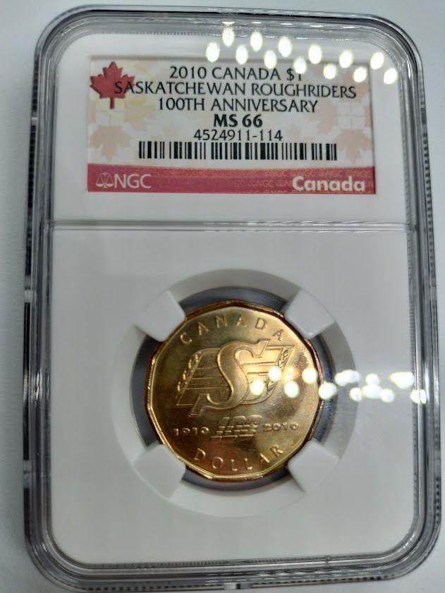 NGC MS66 2010年 カナダ $1 サスカチュワン 100周年