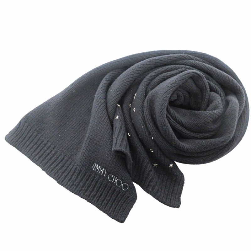 ジミーチュウ JIMMY CHOO 近年 星 スター スタッズ マフラー ストール