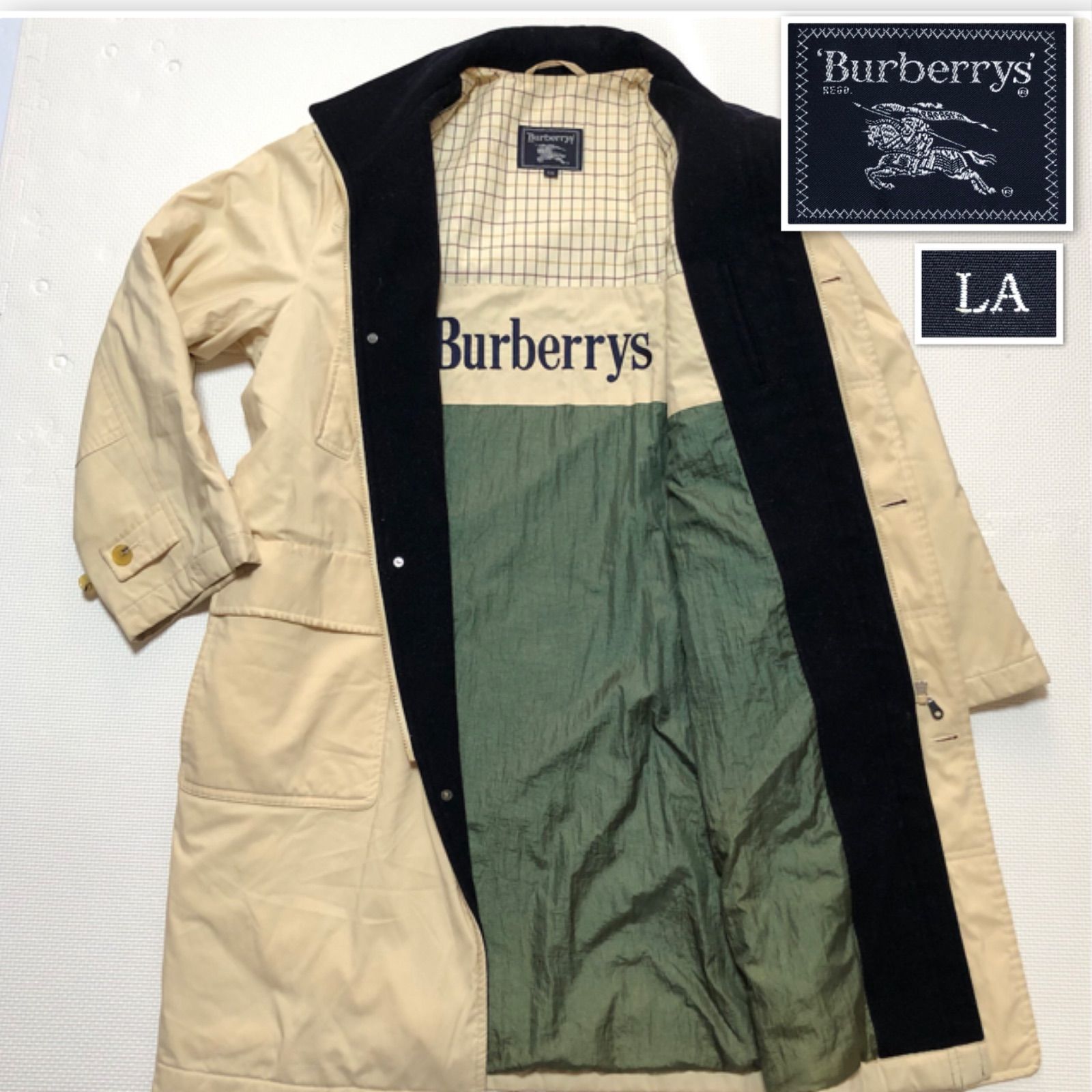 人気絶頂 Burberrys バーバリー 襟後ろ刺繍ビッグロゴ 中綿ミリタリー ジャケット・アウター