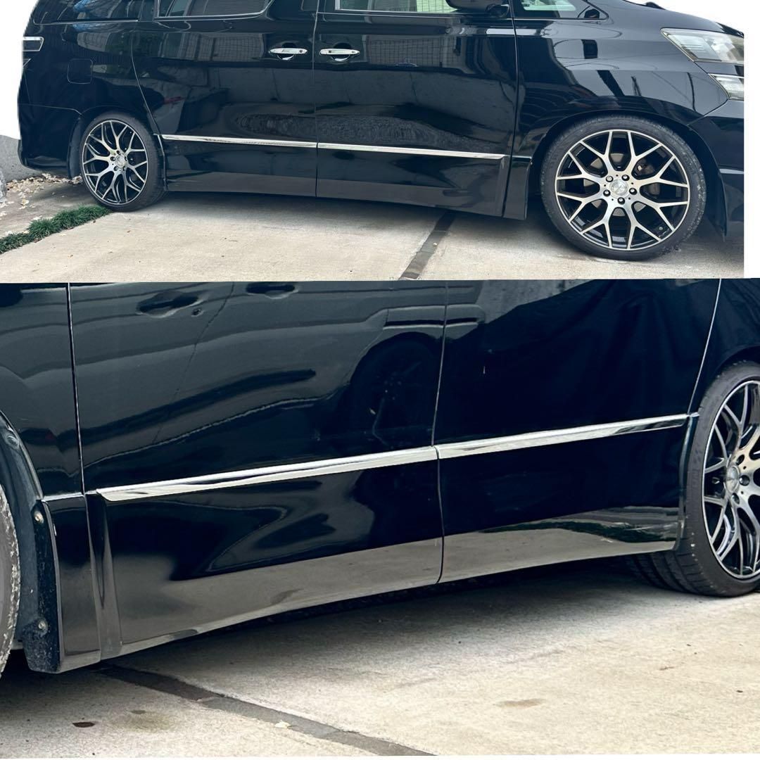 アルファード ヴェルファイア 20系 サイドガーニッシュ メッキモール