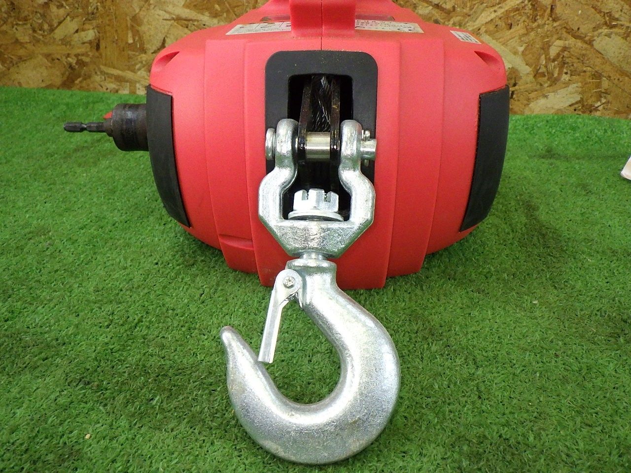 三方良し ドリルウインチ 225kg ワイヤーロープ12m付き 吊り機 三方良し ドリルウインチ 225kg ワイヤーロープ12m付き 吊り機