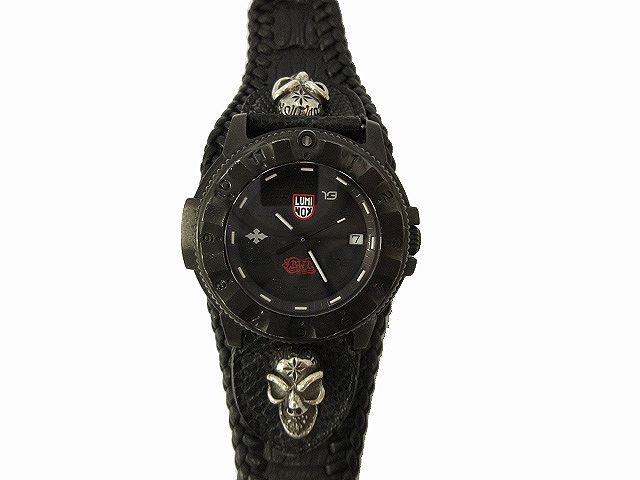 ルミノックス LUMINOX ×BWL BILL WALL LEATHER ビルウォールレザー 200本限定 ロッキードマーティンコレクション  F-117 ナイトホークシリーズ２ 3400PVD 腕時計 アナログ クオーツ ブラック ダブルネーム コラボ ウォ - メルカリ