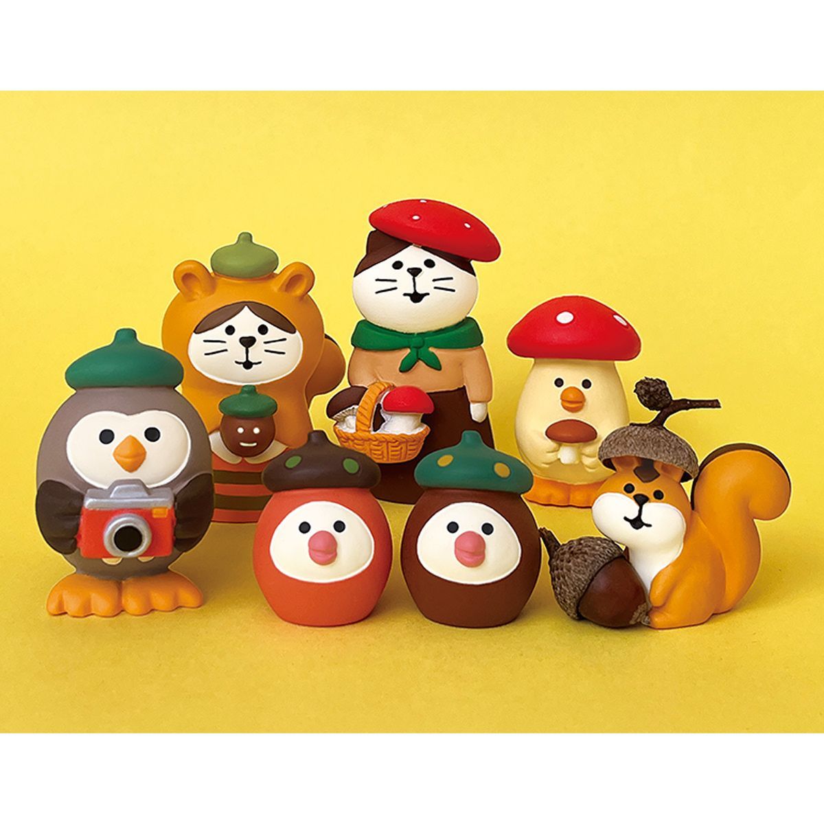 concombre decole置物 フィギュアセット どんぐりコーヒー おやつ 
