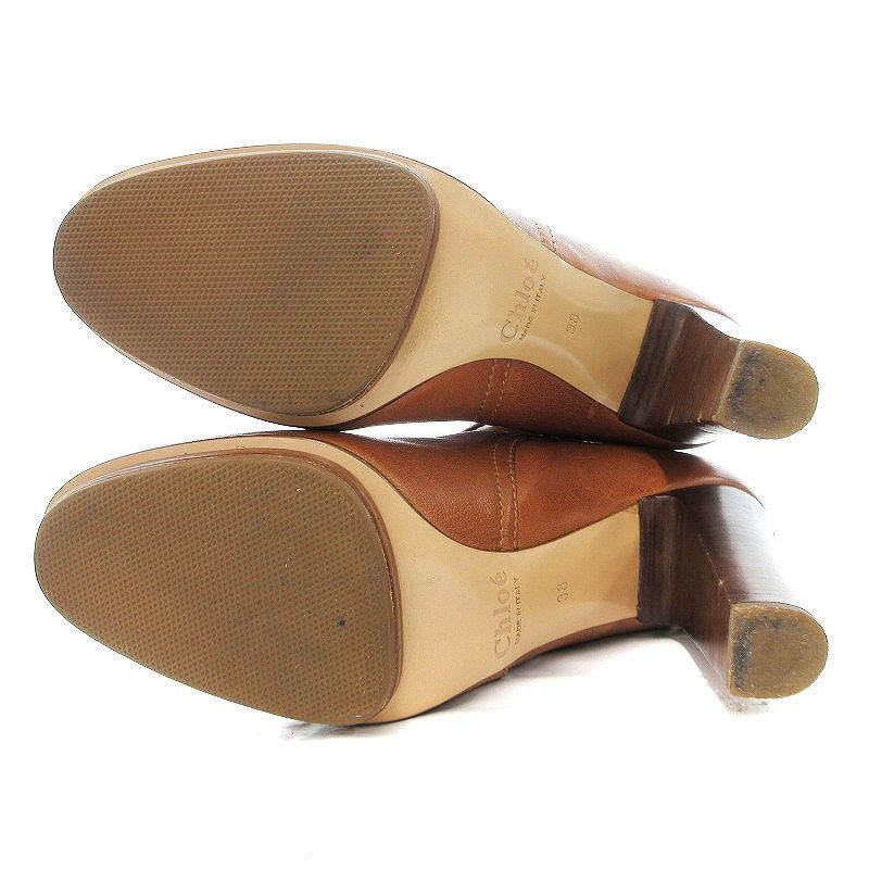 CHLOE クロエ ヒールブーツ Chloé クロエ ブロックヒールサンダル 24.5cm/38（CHARLES