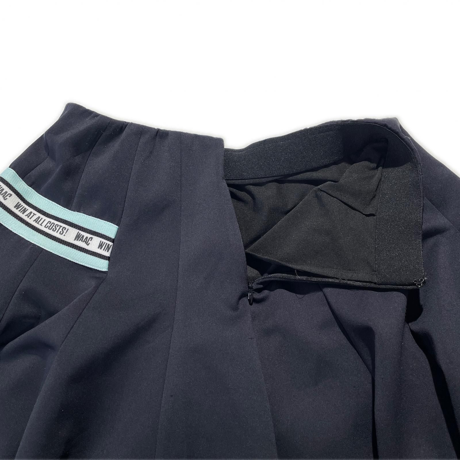 中古 レディース ワック WAAC スカート 1(S) ネイビー 紺 フレア 一