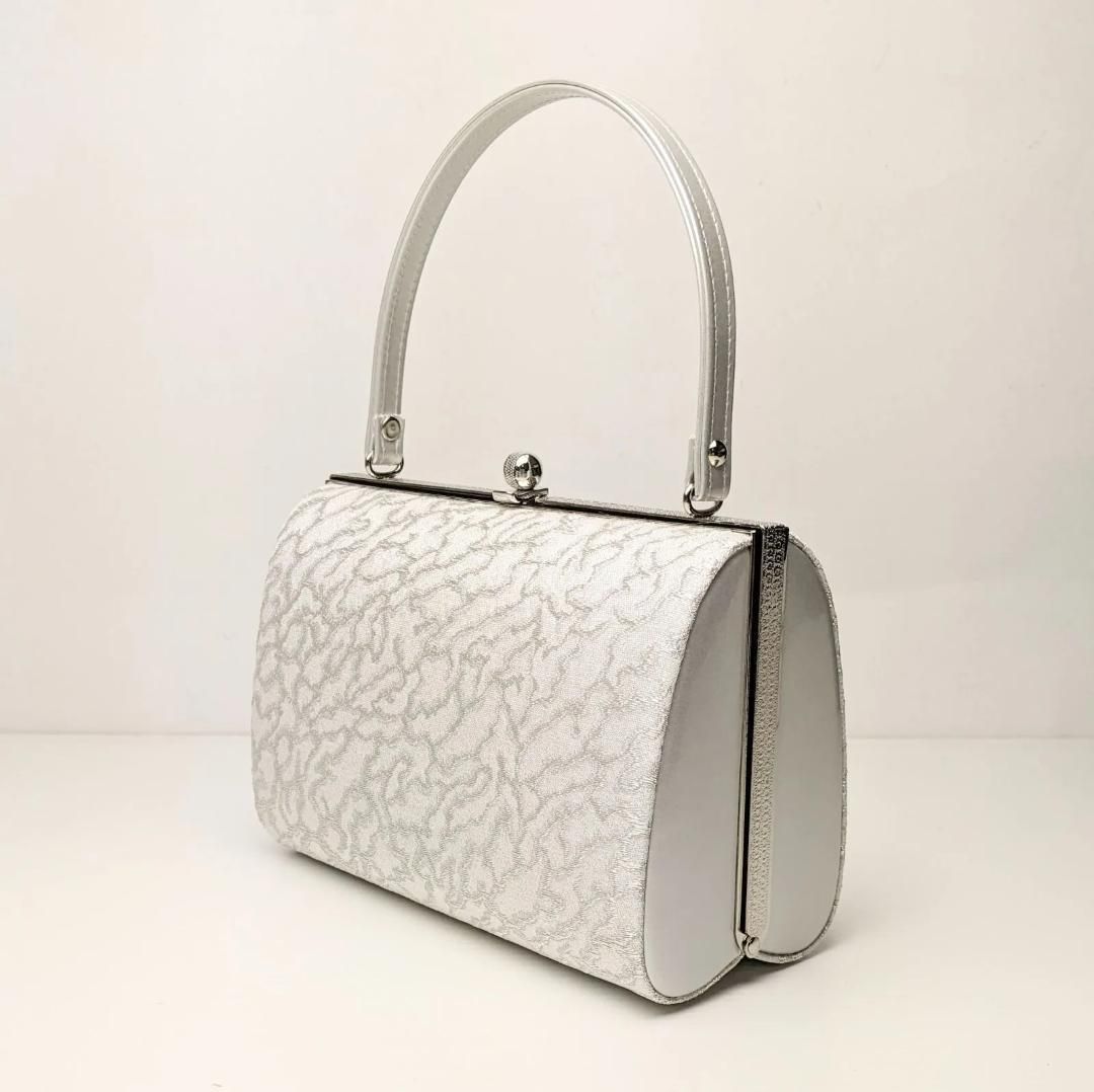 激安！ 和装 草履バッグセット フォーマル 帯地 シルバー フリーサイズ u24