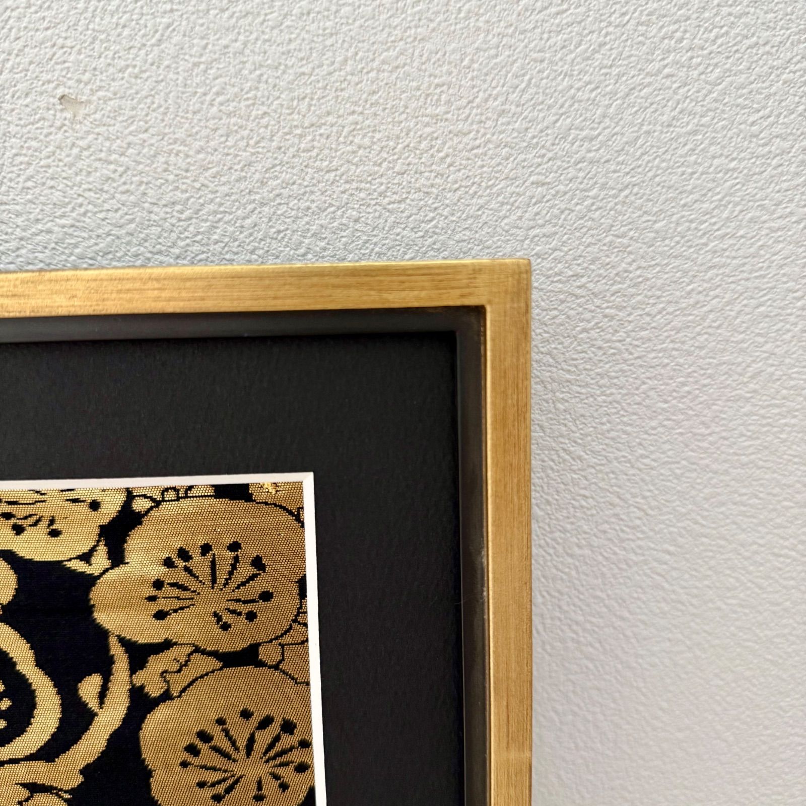 京都帯屋さん フレーム入りシルク織物アート