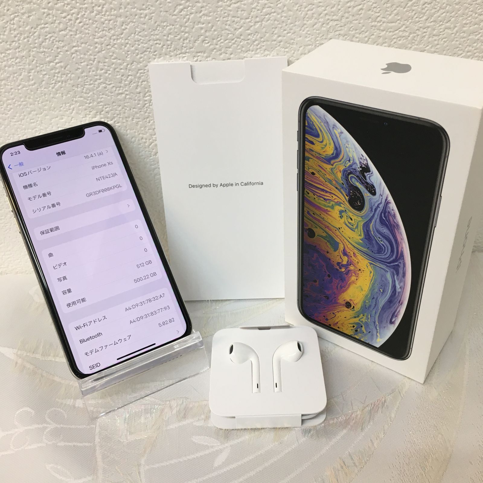 美品 iPhone XS 512GB シルバー SIMフリー - Tower of Saison - メルカリ