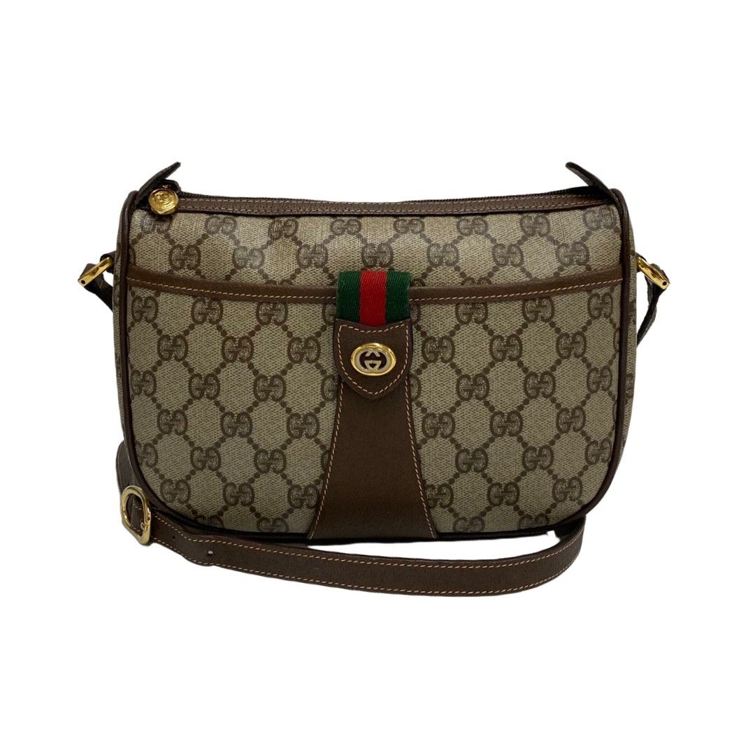 極 美品 GUCCI グッチ オールドグッチ ヴィンテージ シェリーライン GG