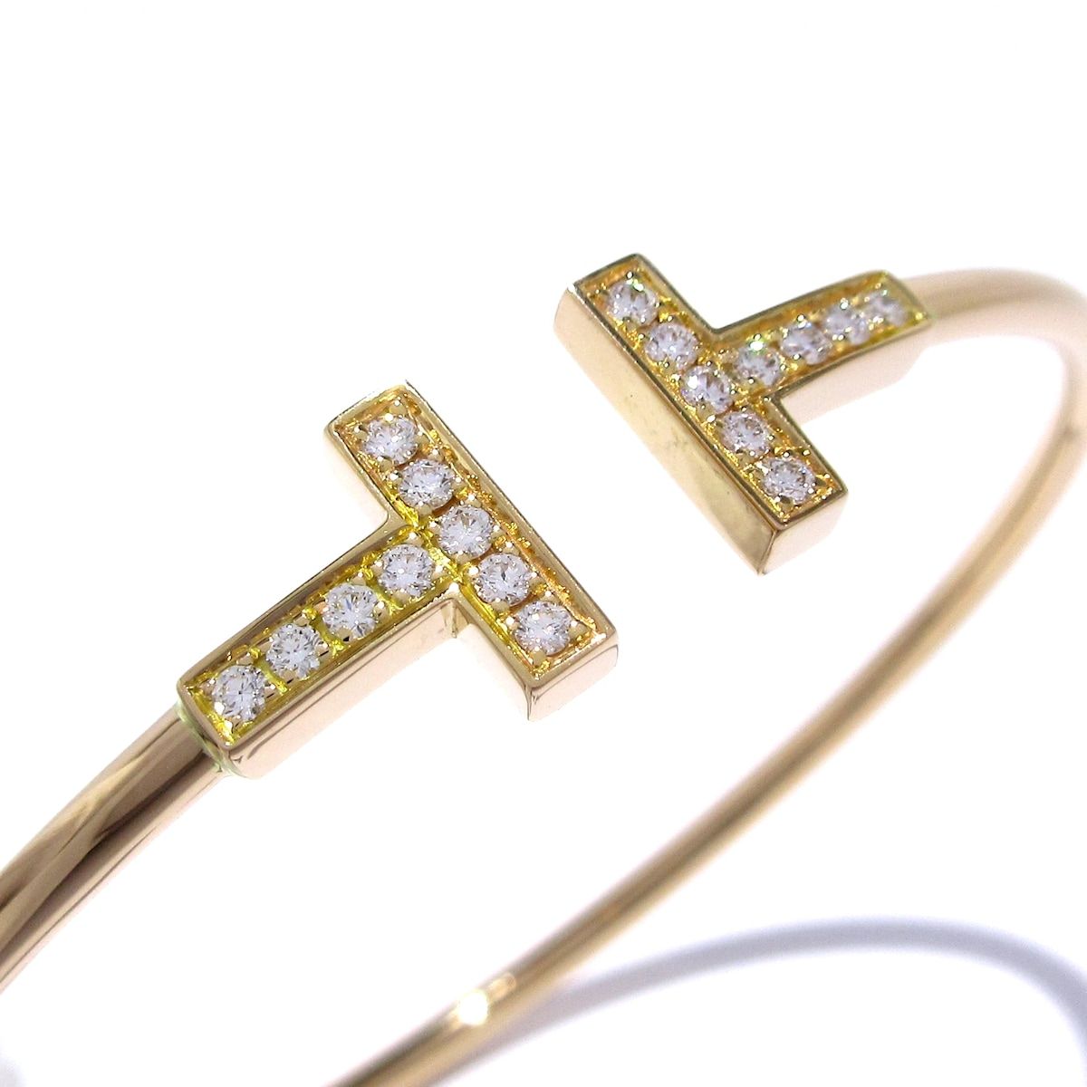 TIFFANY&Co.(ティファニー) バングル美品 Tワイヤーブレスレット