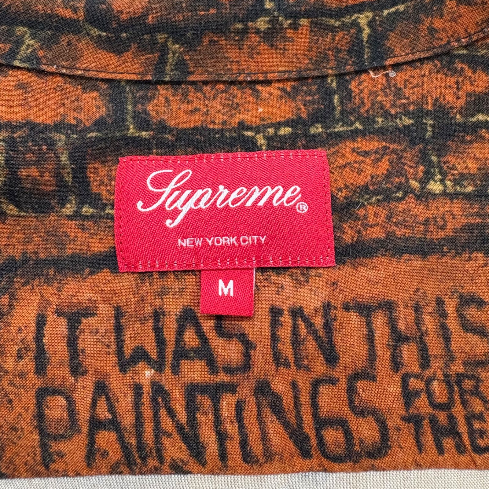 68. SUPREME × Martin Wong 19FW Secret World Rayon S/S Shirt M 