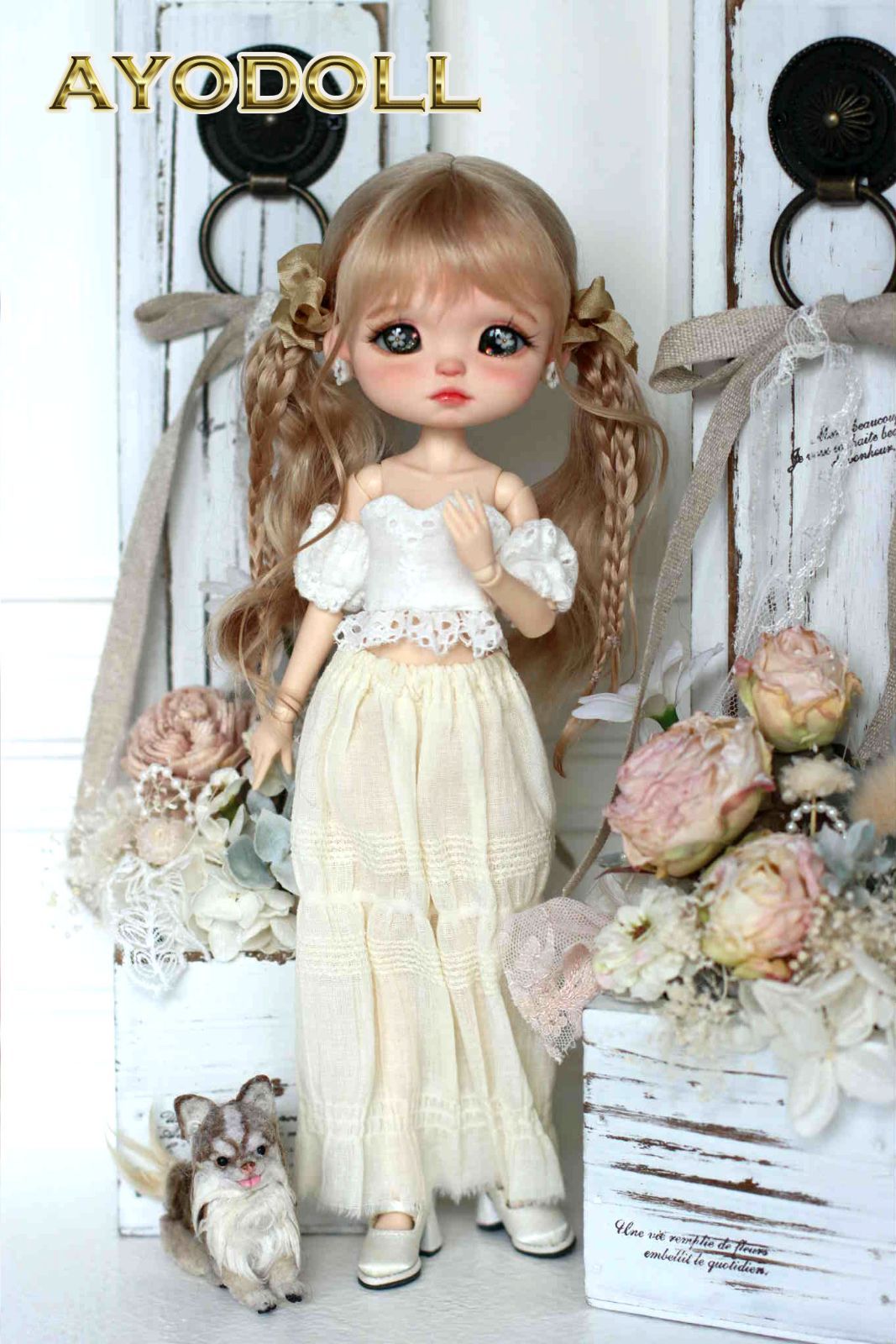 アンティークビスクドール シモンハルビック ハイジ1号紫茶ガラスアイ