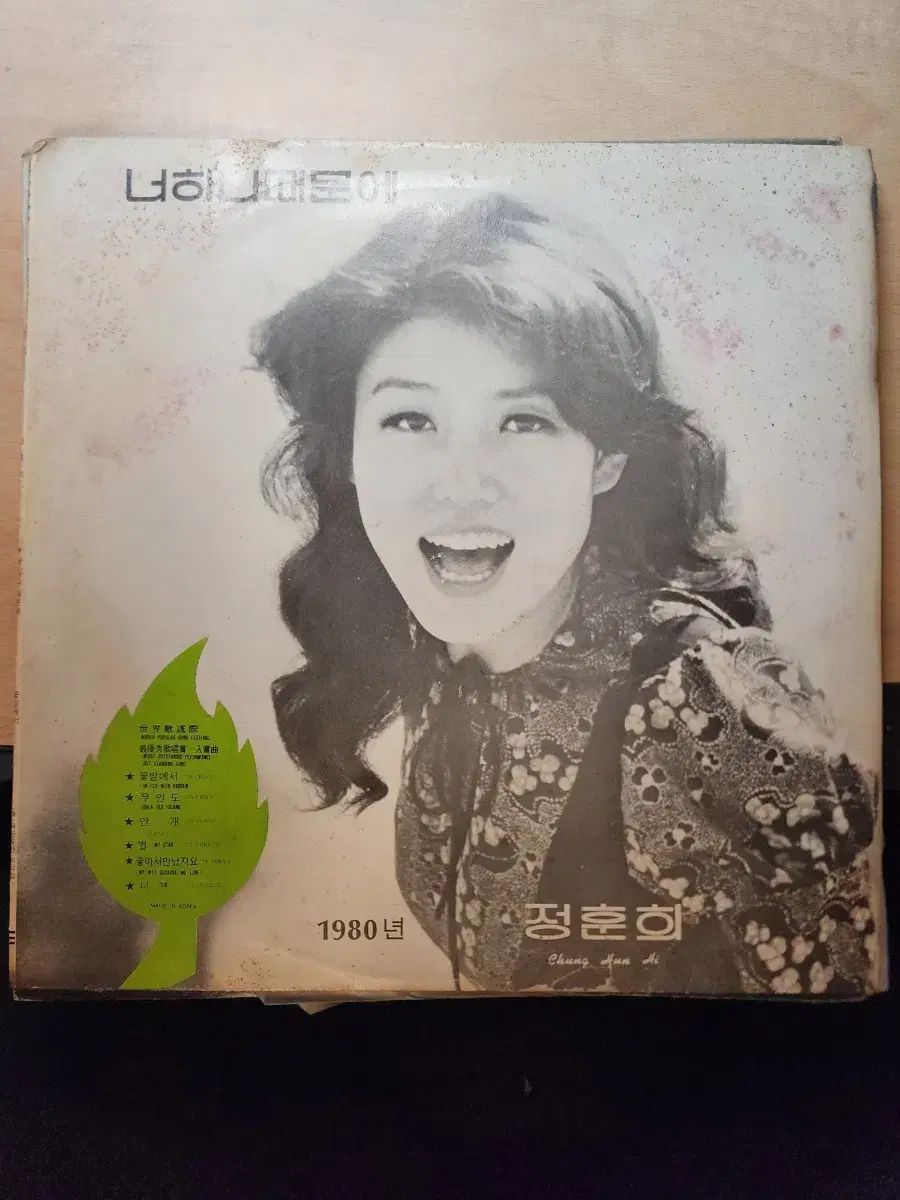 チョン フンヒ あなたのうちの一人のせいで 1980 LP CD