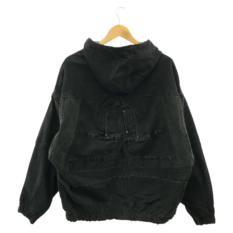 Carhartt 黒 リメイクデニムジャケット