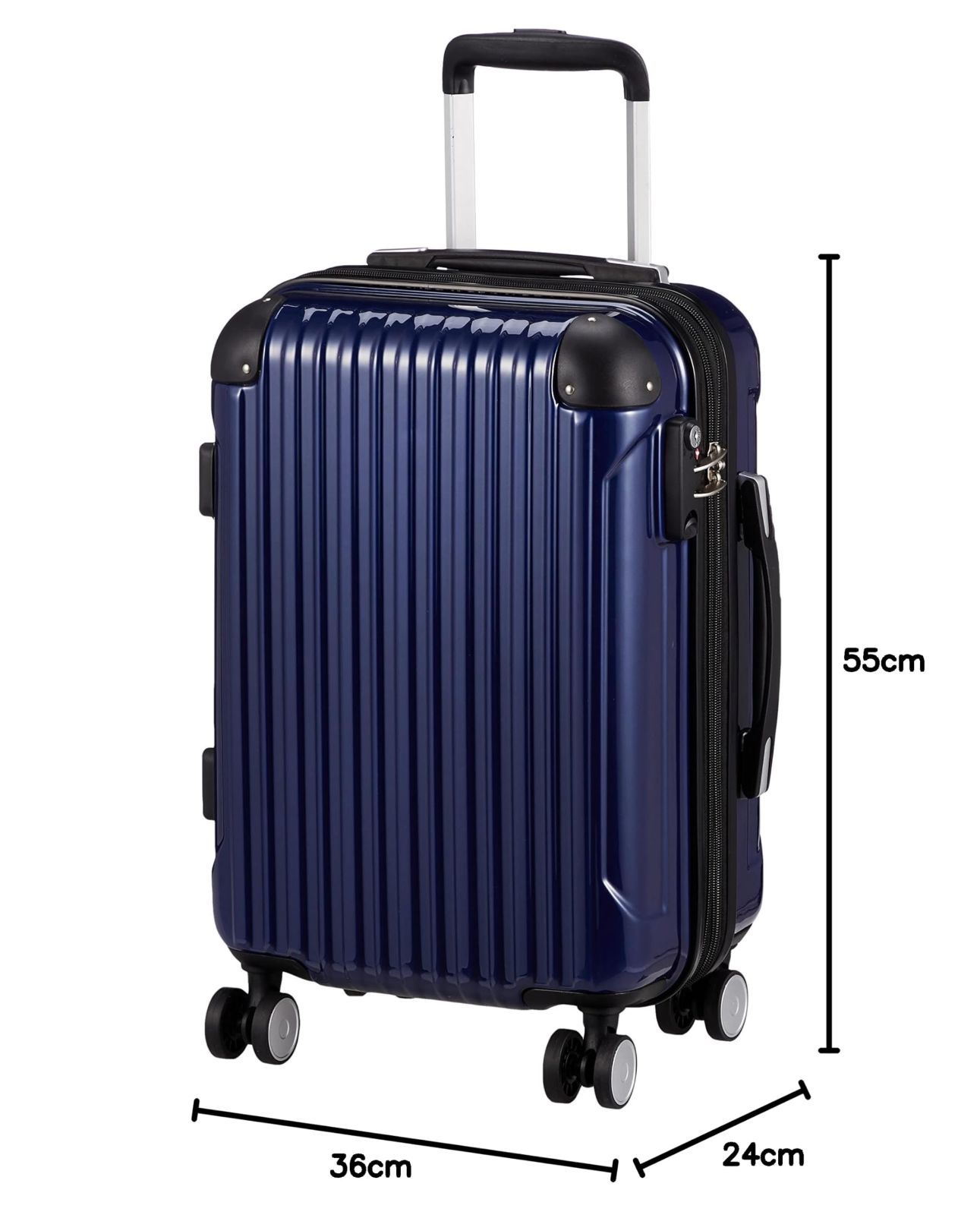 美品スーツケース 21インチ 機内持ち込み可 在庫処分】スーツケース ハードジッパー serio セリオ 拡張機能付 機内