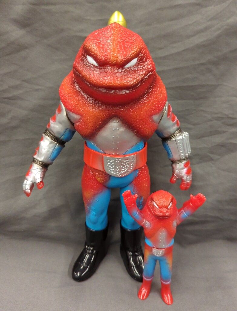 ミサイルヤモリ（新色）＋ミニソフビ 東映レトロソフビ メディコムトイ　未開封品 メディコム・トイ 東映レトロソフビコレクション ミサイルヤモリ