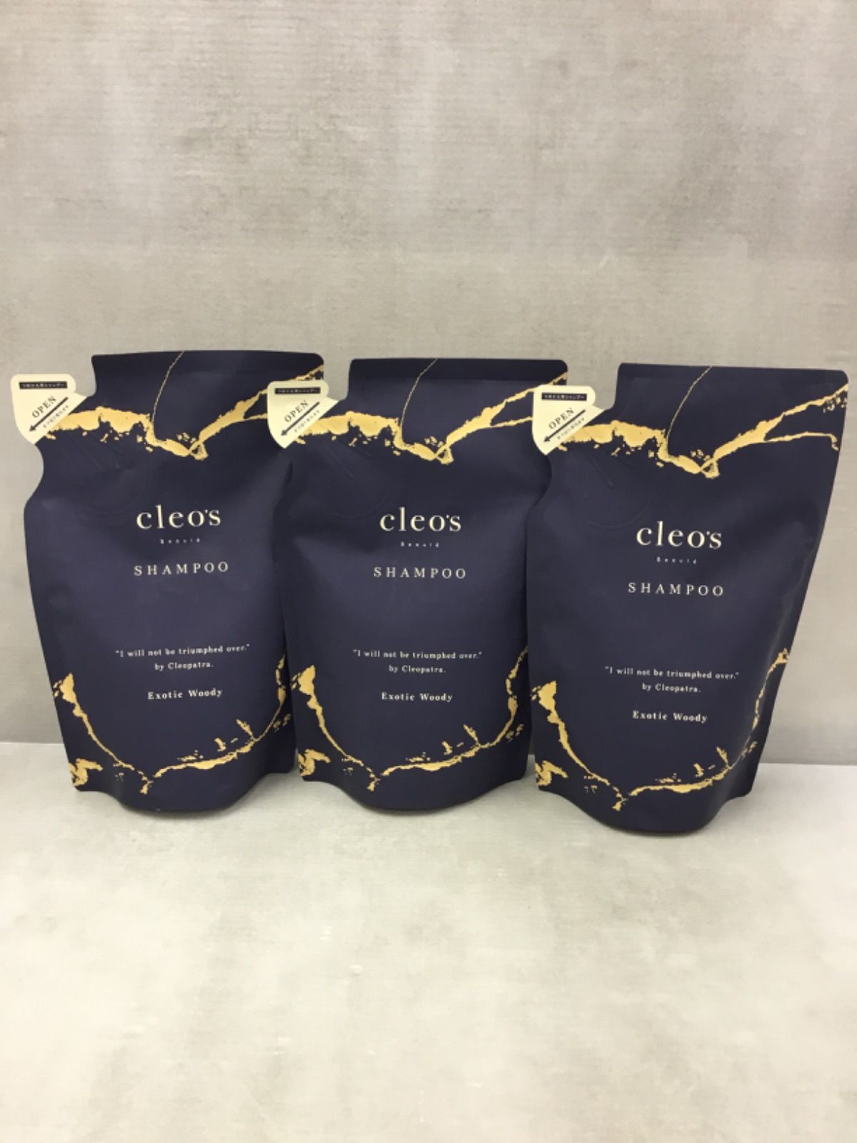 D1047 Cleo's Beaute クレオズボーテ エクストラモイストシャンプー つめかえ用 300ml 3点セット