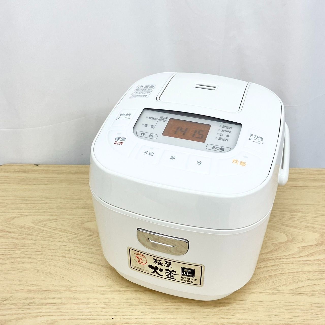 IRIS OHYAMA アイリスオーヤマ 炊飯器 KS-RC21M05-W 2022年製 3合炊き - メルカリ