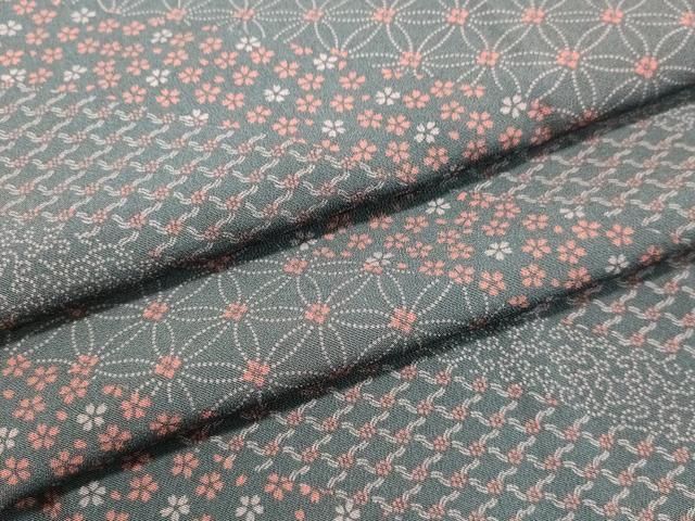 平和屋着物○江戸小紋 花唐草文 正絹 逸品 未使用 DAAU0637tw - メルカリ