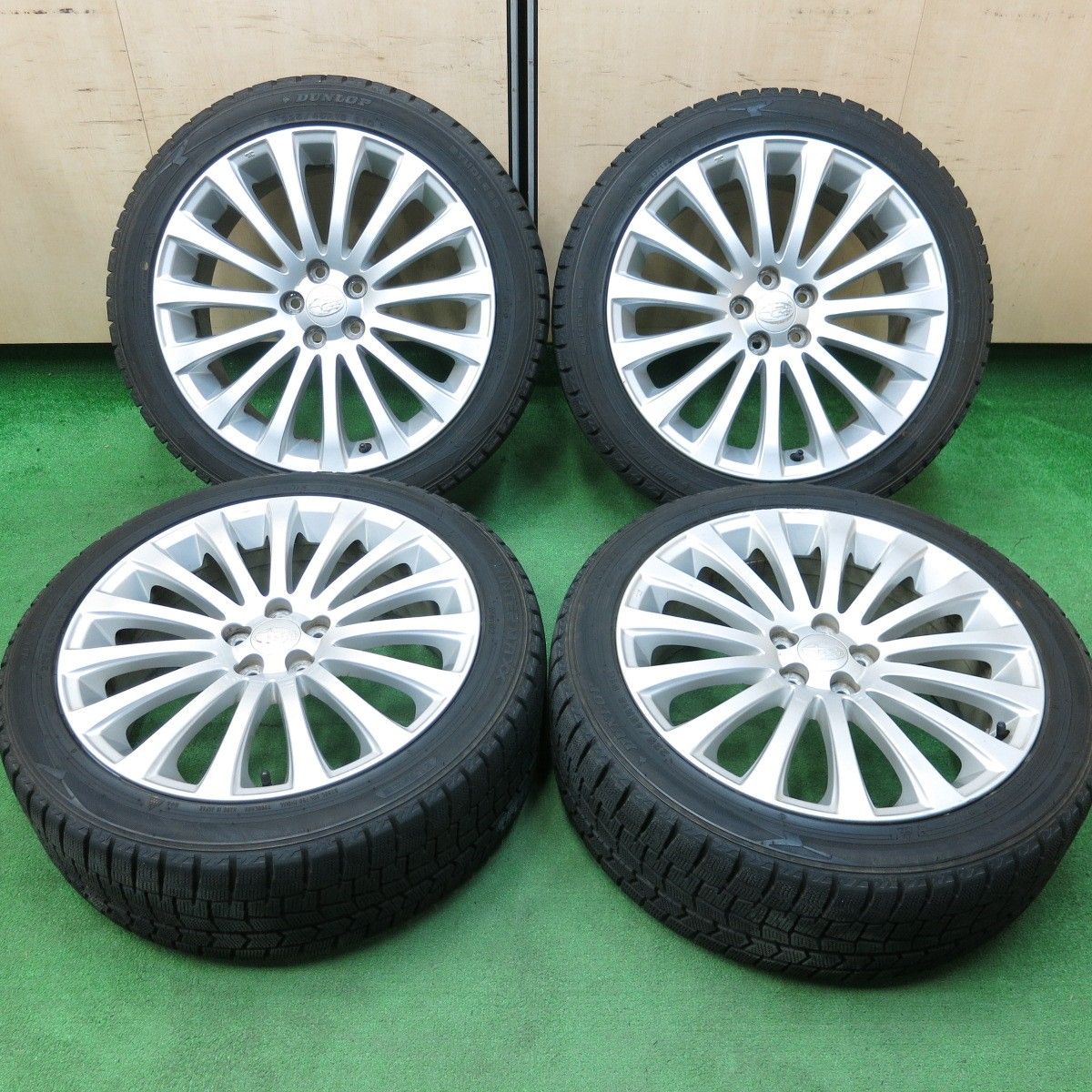 送料無料* バリ溝！9分☆スバル レガシィ 純正 225/45R18 スタッドレス 