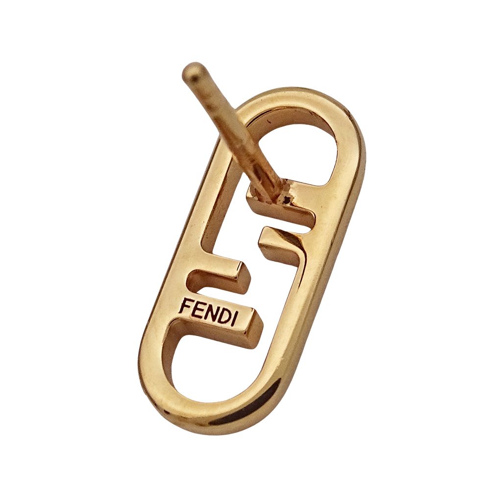 FENDI ゴールドオーロックピアス 専用ボックス付き FENDI - フェンディ FENDI ピアス FENDI O'LOCK FFロゴ スタッド