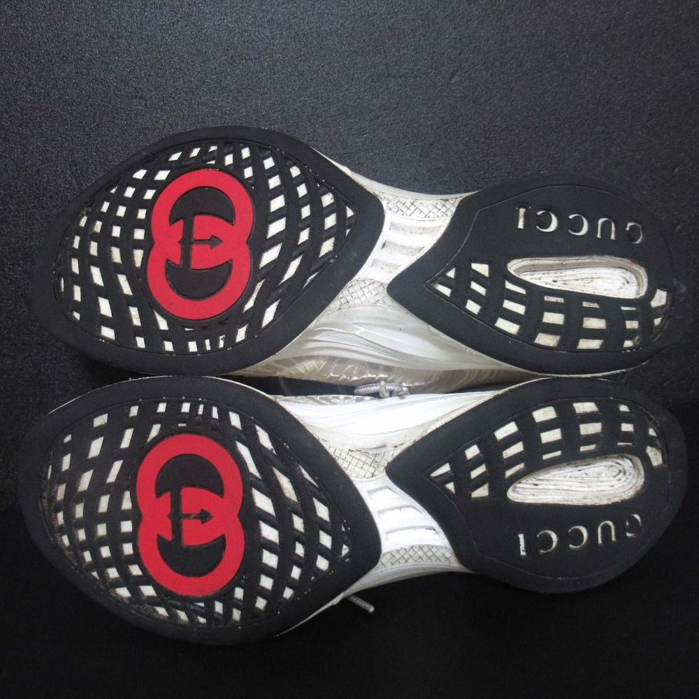 良品 GUCCI グッチ RUN ラン テクニカルニット スニーカー