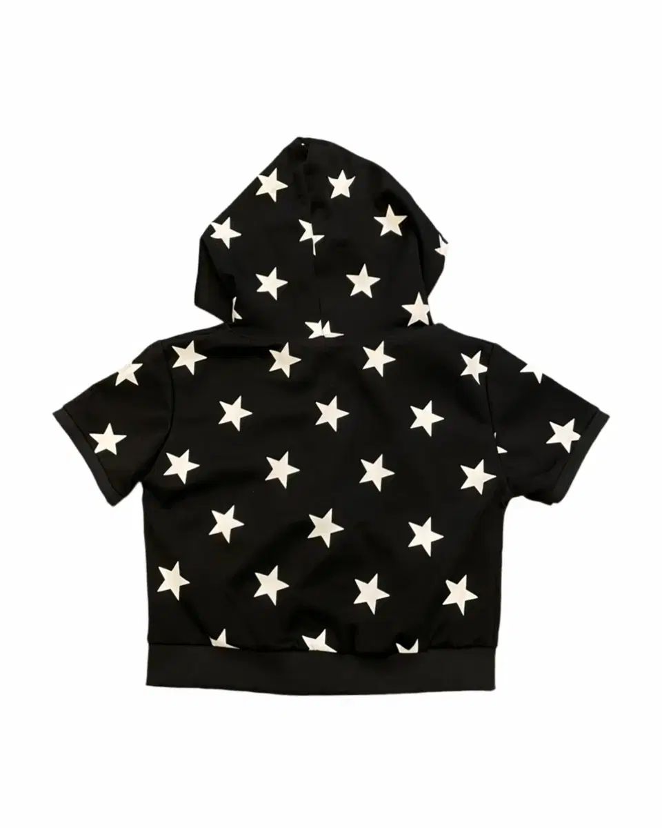 出演者 パターン 半袖 フード ジップアップ 黒