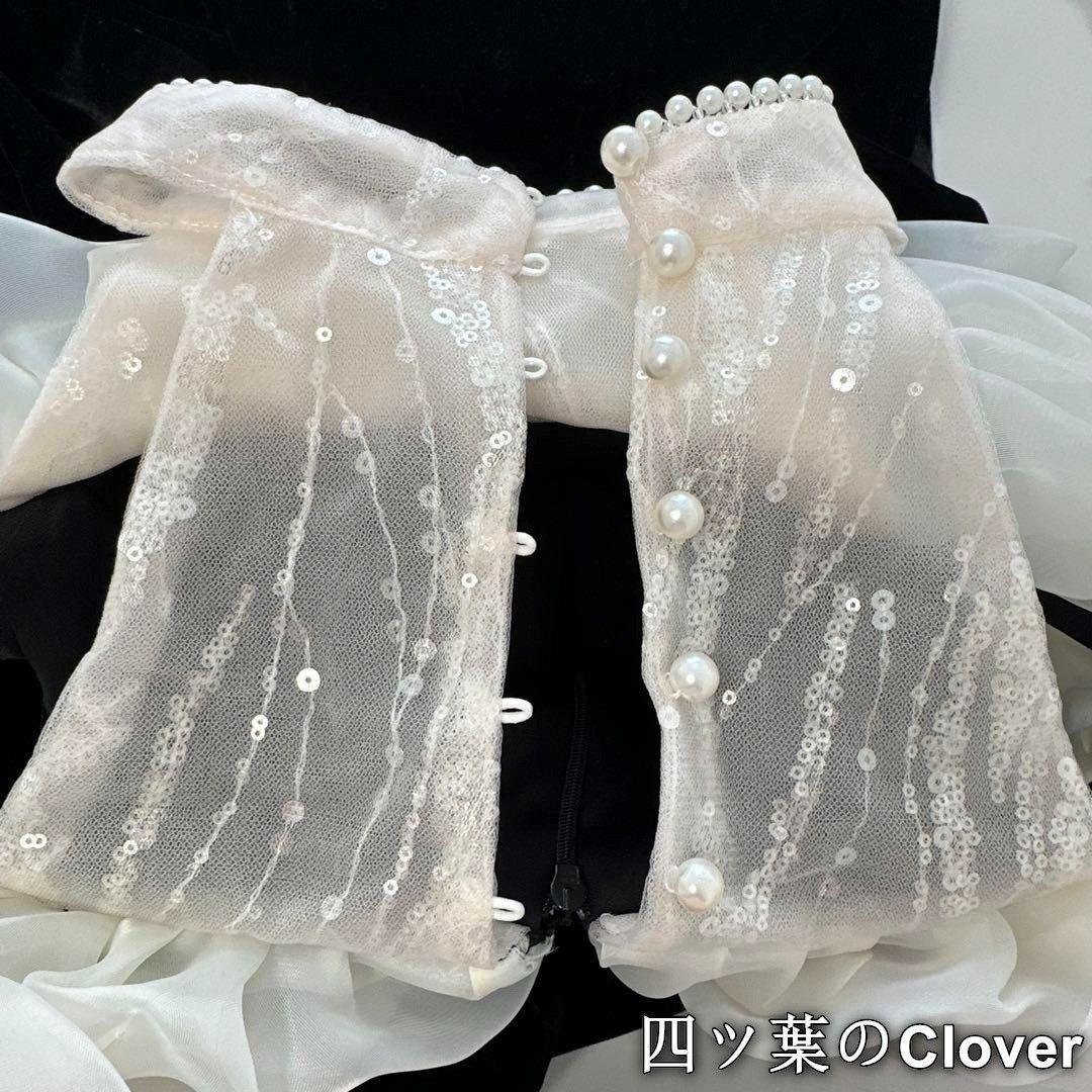 美品・未使用新品】1着のみ 特別価格 ベロア生地の胸元フリル