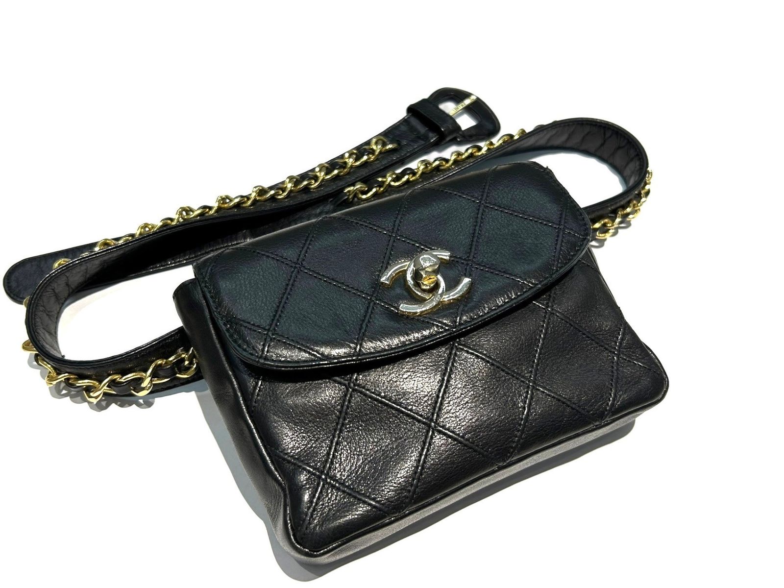 CHANEL (シャネル) ピコローレ ラムスキン ウエストポーチ バッグ